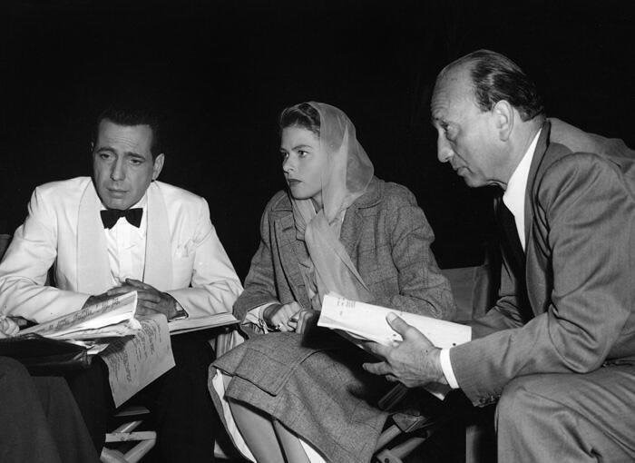 Bogart, Bergman and Michael Curtiz