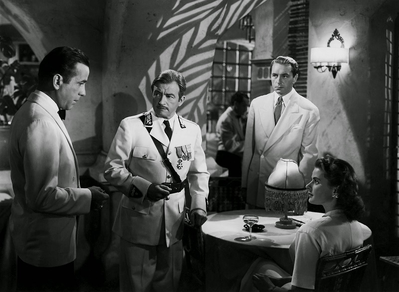 Casablanca - Bogart, Raines, Henried and Bergman resized